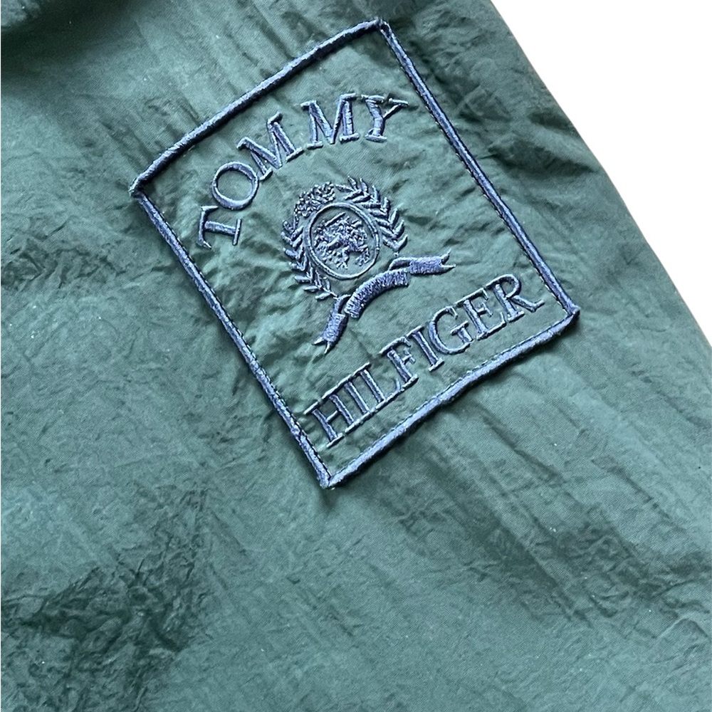 Vintage Tommy Hilfiger Dark Green Windbreaker Jacket - Picture 7 of 11